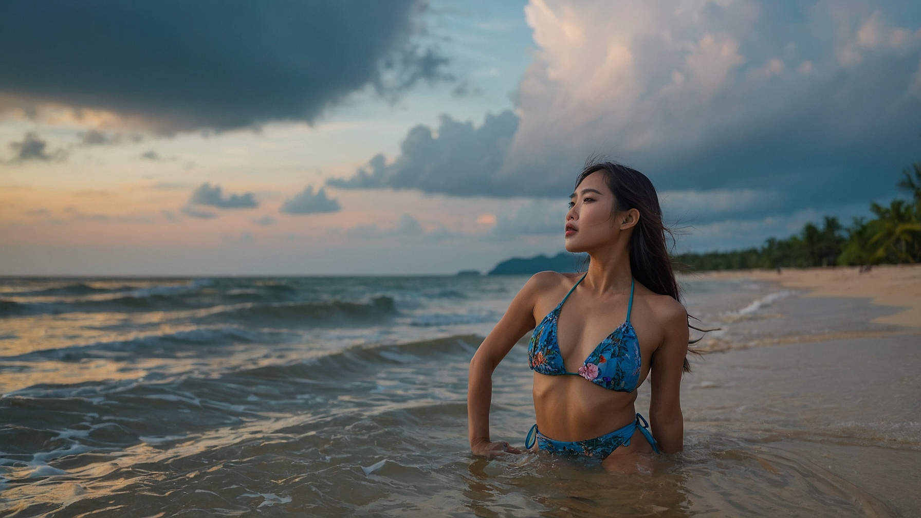 Woman at Beach 12